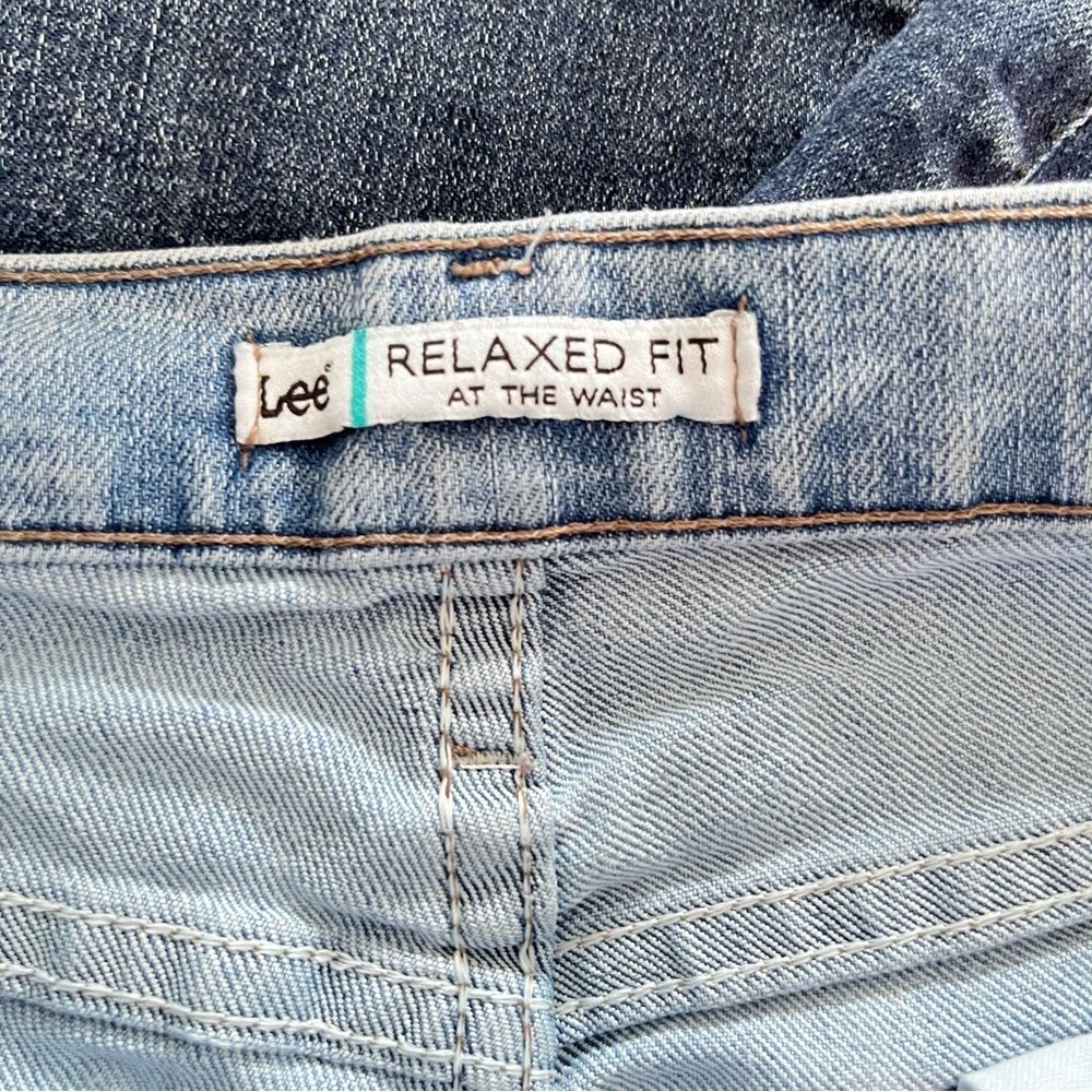 Lee Y2K Light Wash Relaxed Straight Leg Jeans Size 12 - Picture 5 of 10